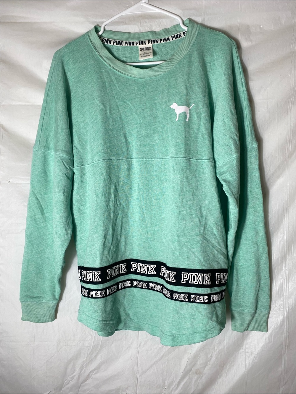 Victoria's Secret PINK Mint Crewneck Sweatshirt with Logo T
